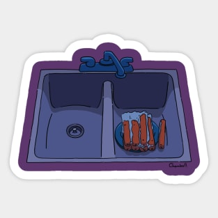 Frozen sausages Sticker